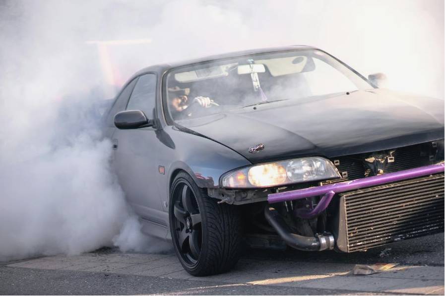 Aftermarket tuning parts on display